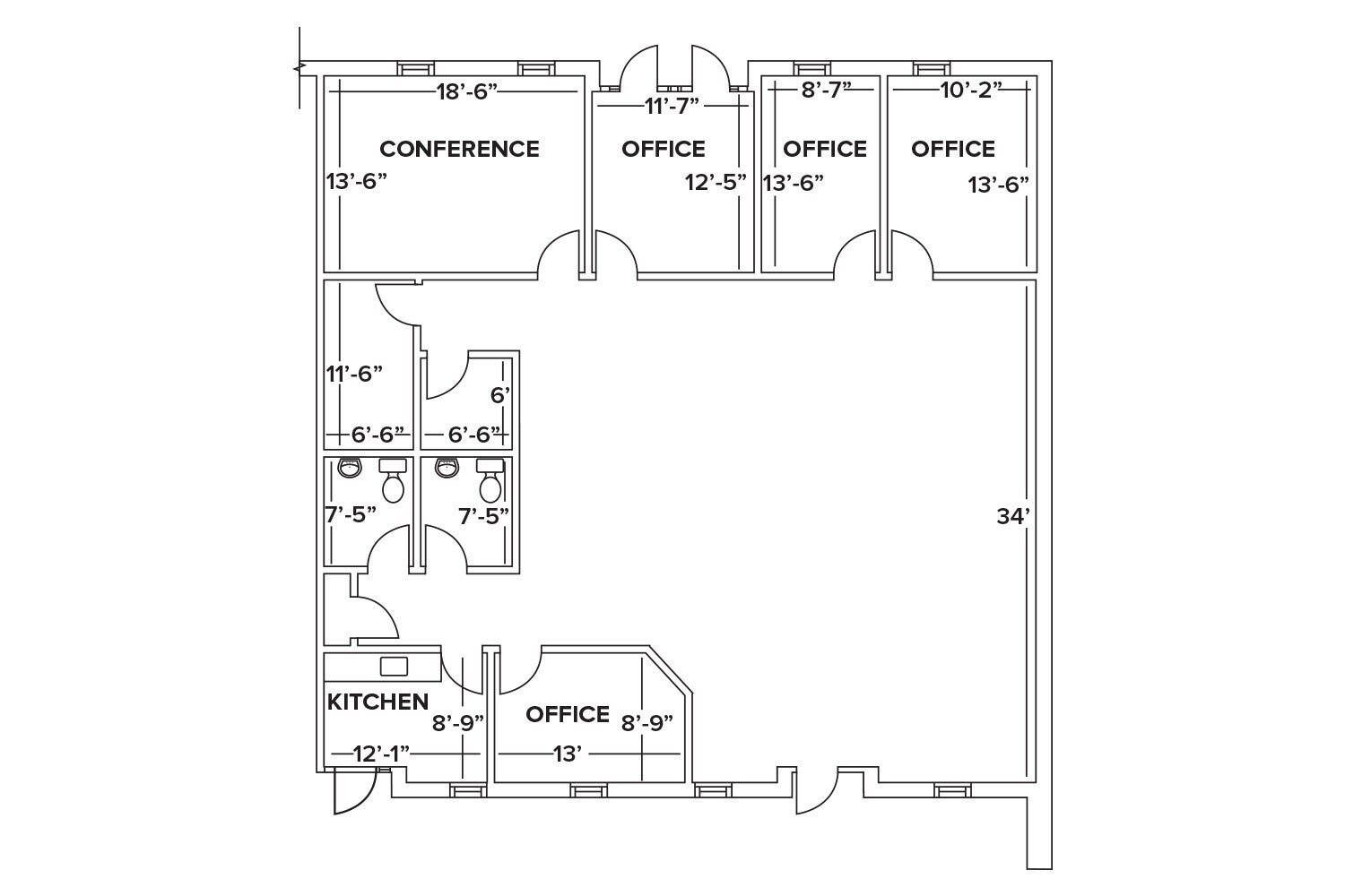 46 Vreeland Dr, Skillman, NJ for lease Floor Plan- Image 1 of 2