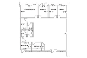 46 Vreeland Dr, Skillman, NJ for lease Floor Plan- Image 1 of 2