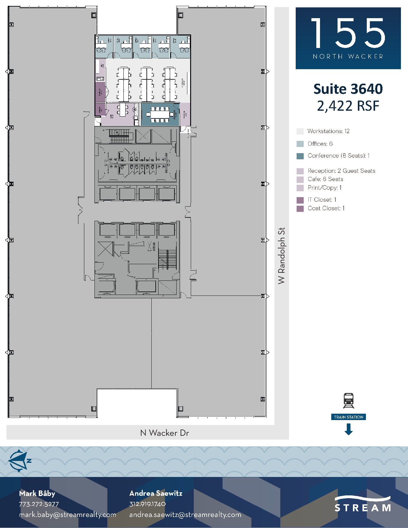 155 N Wacker Dr, Chicago, IL for lease Floor Plan- Image 1 of 1