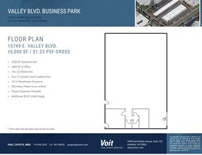 15709-15715 E Valley Blvd, City Of Industry, CA for lease Floor Plan- Image 1 of 1