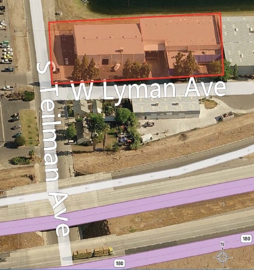 333 S Teilman Ave, Fresno, CA for lease - Aerial - Image 2 of 3