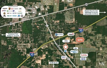 Technology ave, Milton, FL - aerial  map view