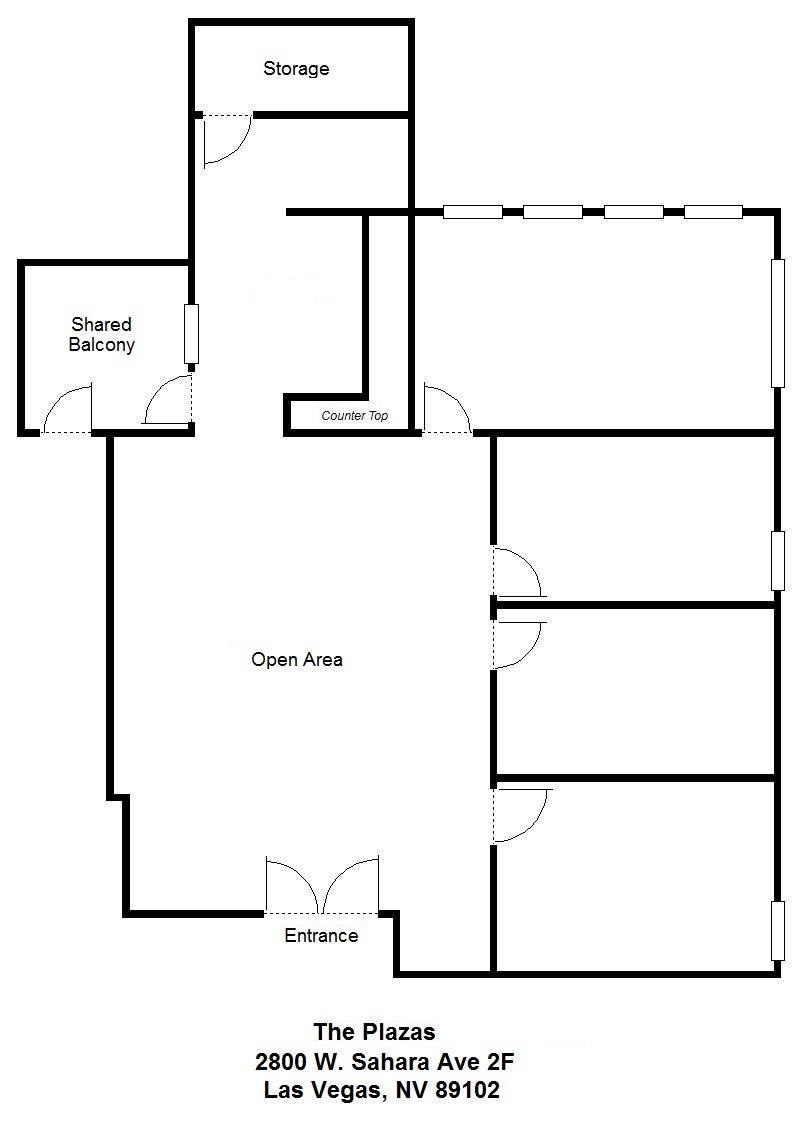 2800 W Sahara Ave, Las Vegas, NV for lease Floor Plan- Image 1 of 1