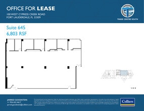 100 W Cypress Creek Rd, Fort Lauderdale, FL for lease Floor Plan- Image 1 of 1