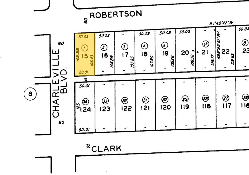 201-205 S Robertson Blvd, Beverly Hills, CA for sale - Plat Map - Image 1 of 1