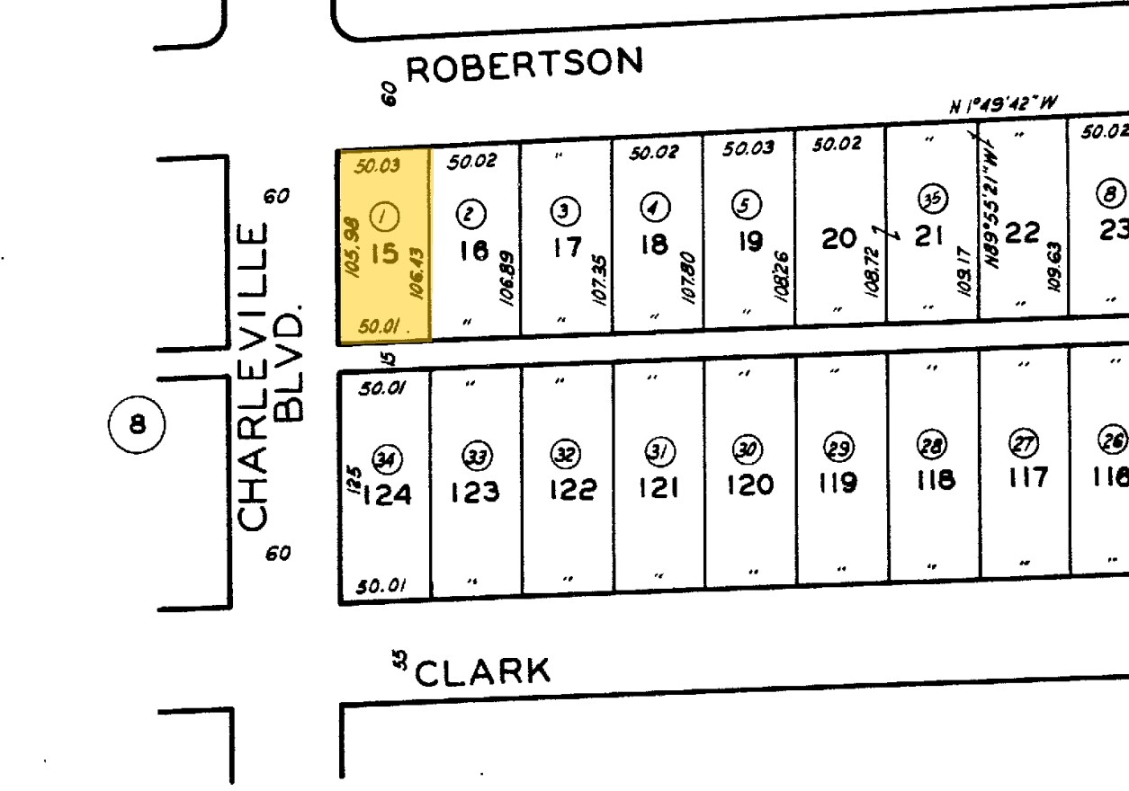 201-205 S Robertson Blvd, Beverly Hills, CA for sale Plat Map- Image 1 of 1