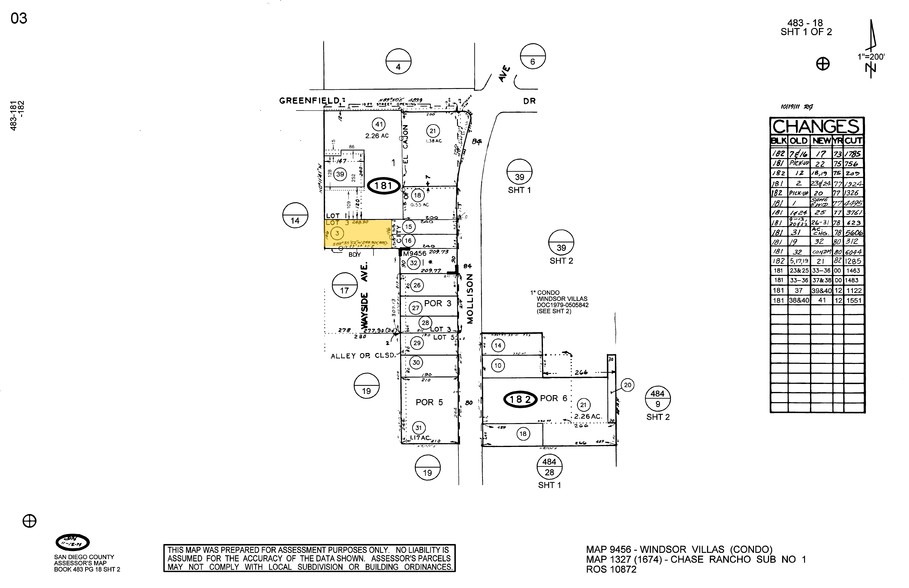 1235 Pierre Way, El Cajon, CA for lease - Plat Map - Image 2 of 13