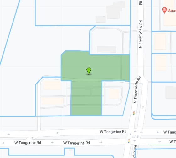 NWC Tangerine Road and Thornydale Road, Marana, AZ for sale - Plat Map - Image 3 of 3