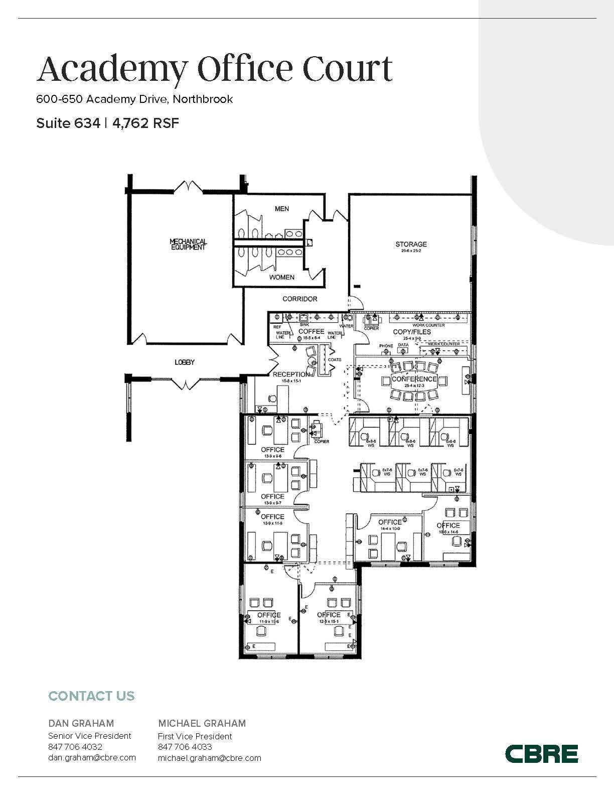 600-650 Academy Dr, Northbrook, IL for lease Floor Plan- Image 1 of 2