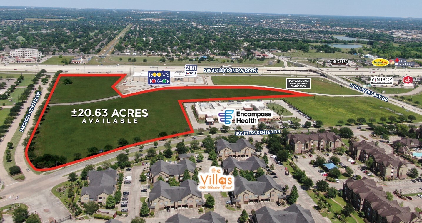 Highway 288, Pearland, TX for sale Aerial- Image 1 of 4