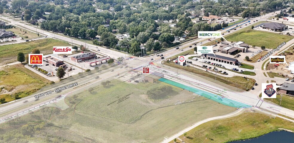 Hwy 28, Norwalk, IA for sale - Aerial - Image 1 of 4