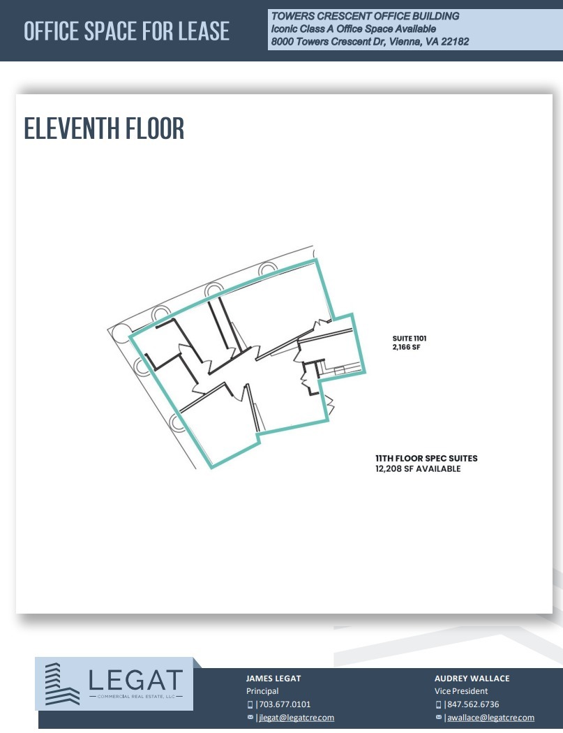 8000 Towers Crescent Dr, Vienna, VA for lease Floor Plan- Image 1 of 1