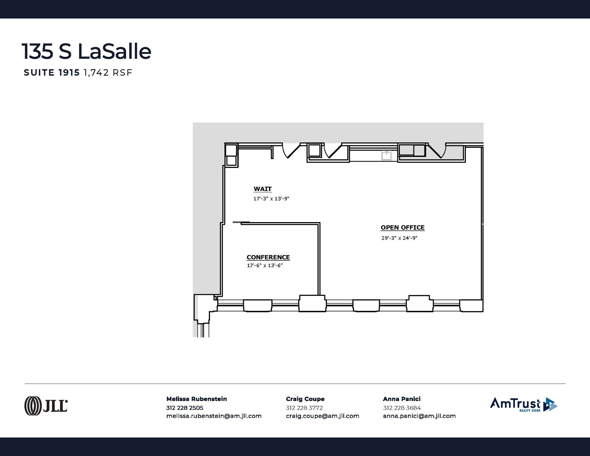 135 S LaSalle St, Chicago, IL for lease Floor Plan- Image 1 of 1