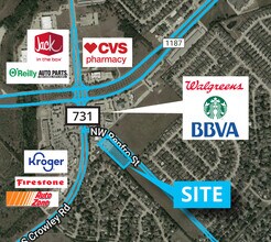 1267 NW Renfro St, Burleson, TX - AERIAL  map view - Image1