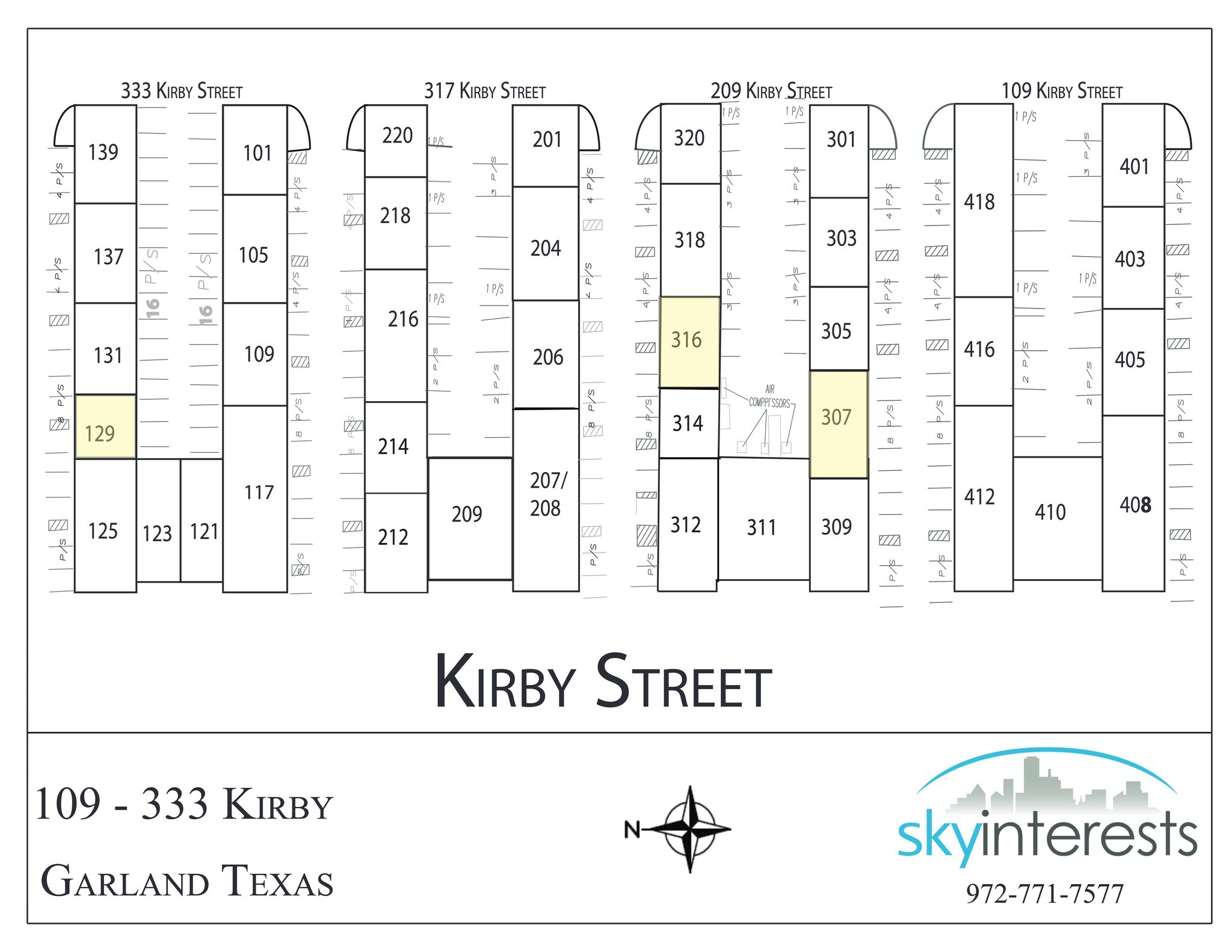 209 S Kirby St, Garland, TX for lease Site Plan- Image 1 of 1