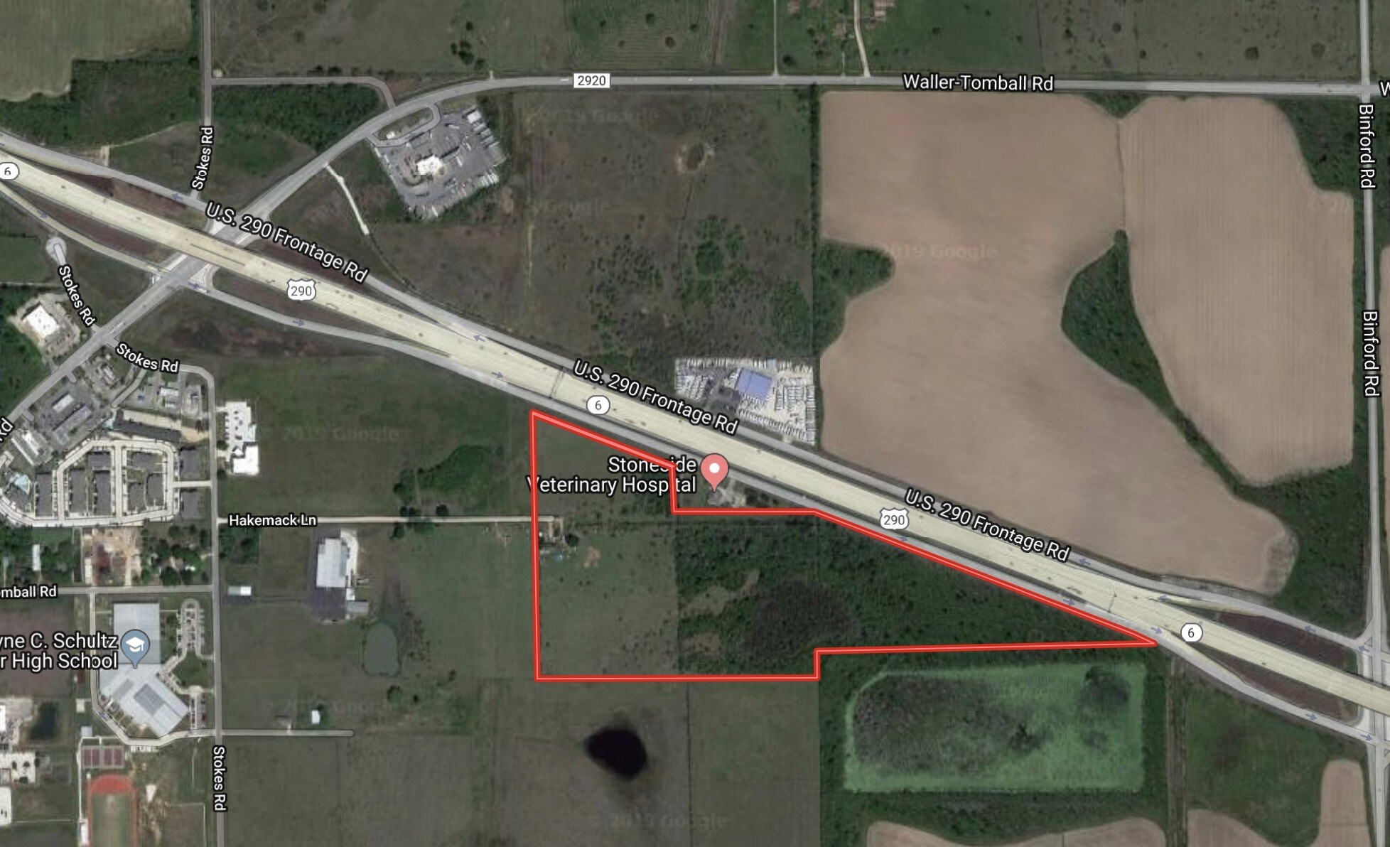 290 E Of Fm 2920, Waller, TX for sale Aerial- Image 1 of 2