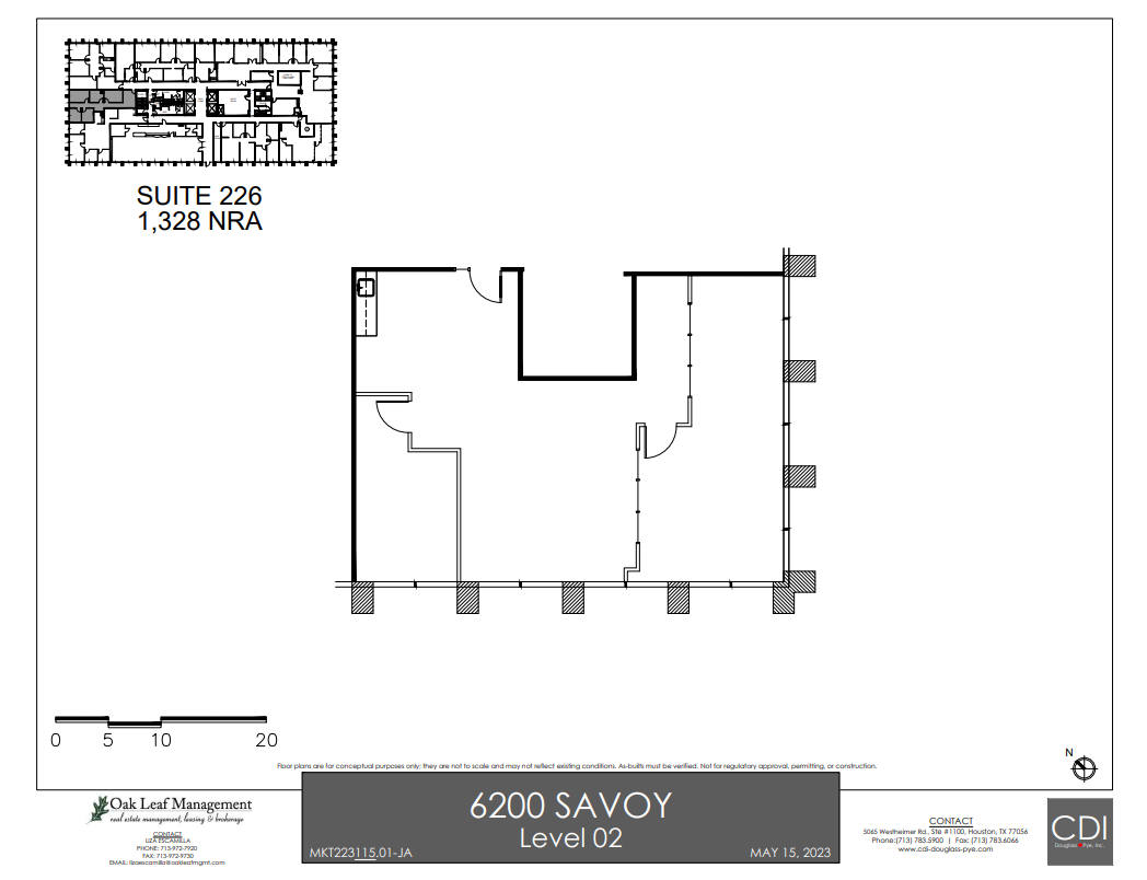 6200 Savoy Dr, Houston, TX for lease Floor Plan- Image 1 of 1