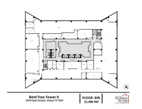 16479 Dallas Pky, Addison, TX for lease Floor Plan- Image 1 of 2