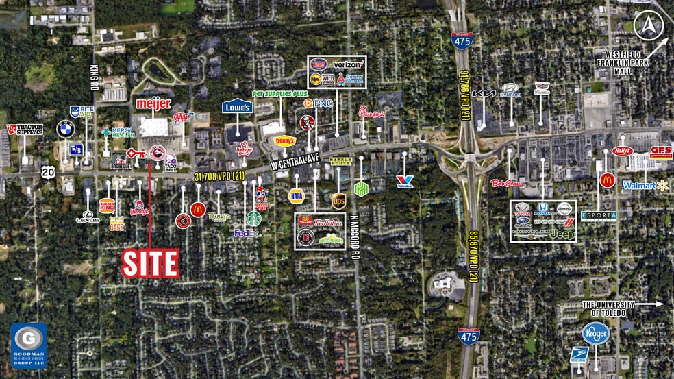 7340 W Central Ave, Toledo, OH for lease - Building Photo - Image 2 of 3