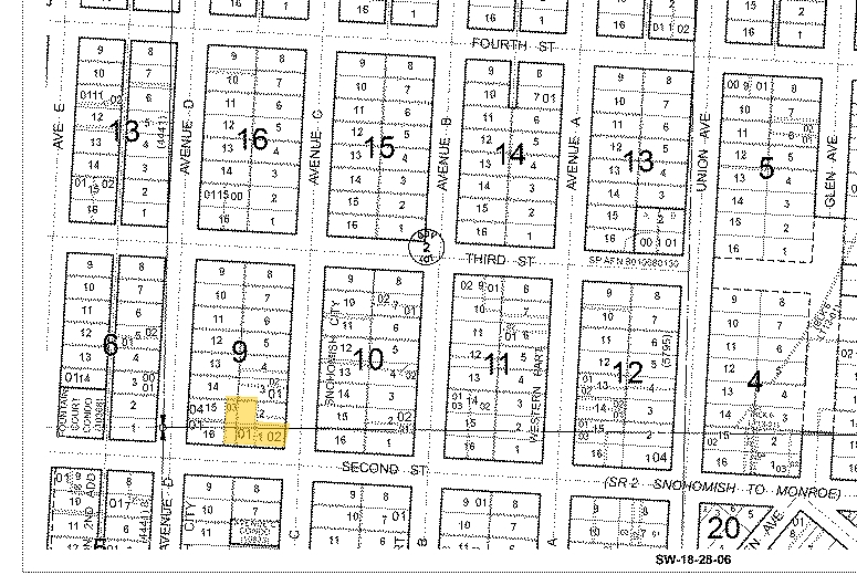 1200 2nd St, Snohomish, WA for lease - Plat Map - Image 2 of 2