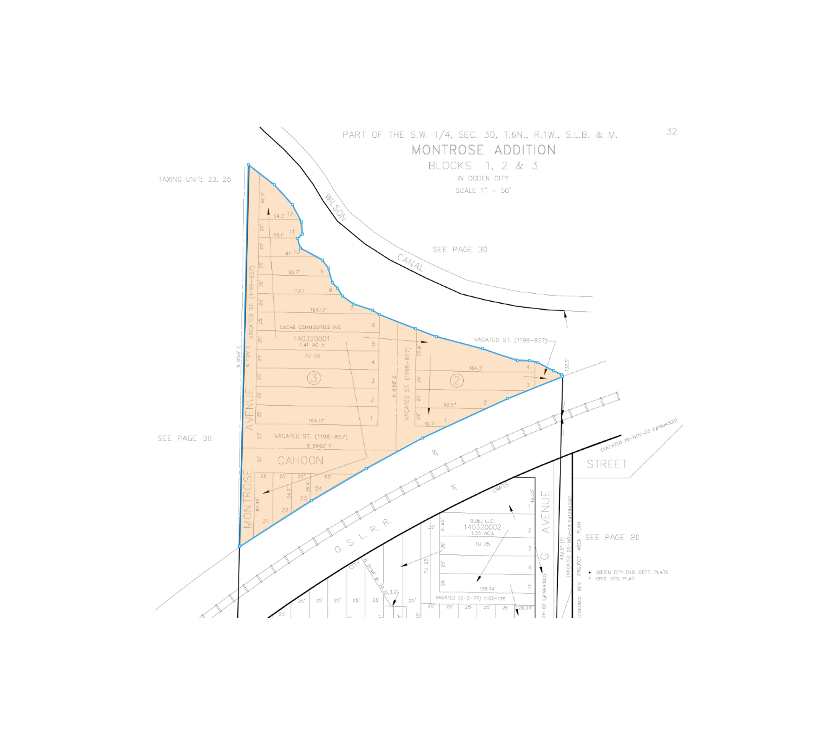 860 W 24th St, Ogden, UT for lease Plat Map- Image 1 of 2