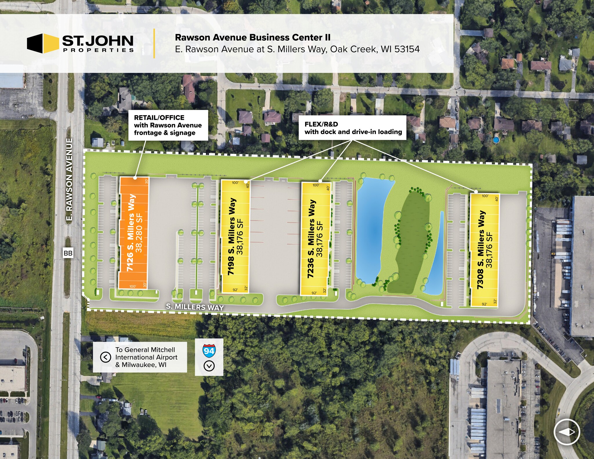 517 E Rawson Ave, Oak Creek, WI for lease Site Plan- Image 1 of 1