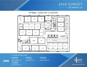 6040 W Sunset Blvd, Los Angeles, CA for lease Floor Plan- Image 1 of 2