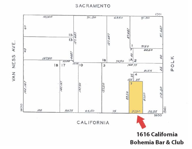 1616-1624 California St, San Francisco, CA for lease - Plat Map - Image 2 of 17