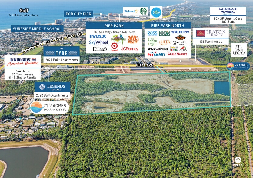 Clara, Panama City Beach, FL for sale - Aerial - Image 3 of 5