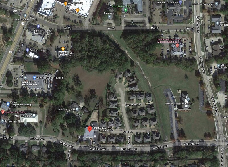 1012 Madison Ave, Madison, MS for lease - Aerial - Image 2 of 2