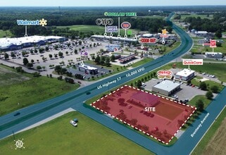 1227 Brentway Ave, Williamston, NC - Aerial map view