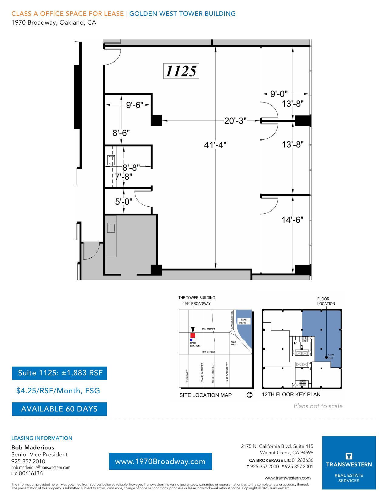 1970 Broadway, Oakland, CA for lease Floor Plan- Image 1 of 1