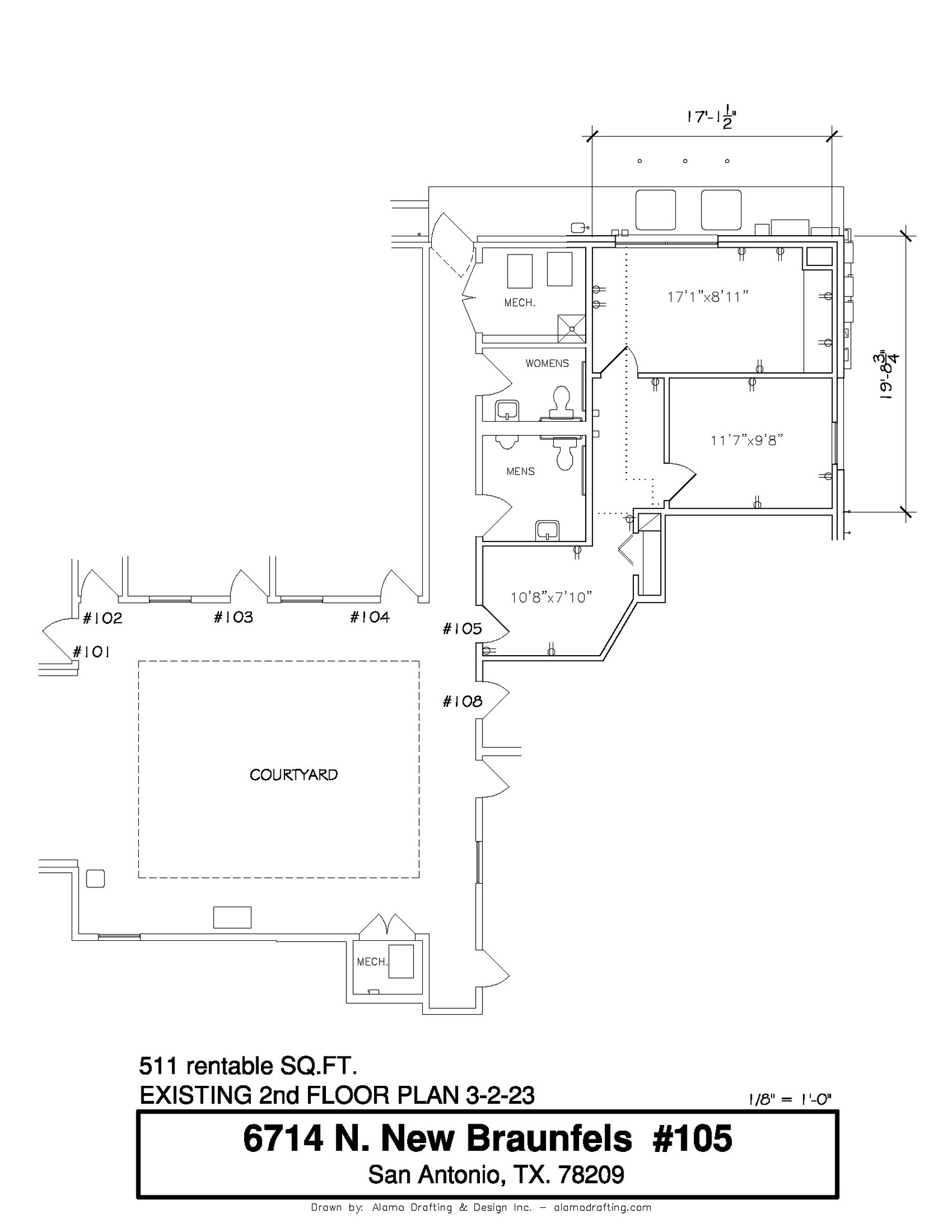 6714 N New Braunfels Ave, San Antonio, TX for lease Floor Plan- Image 1 of 1