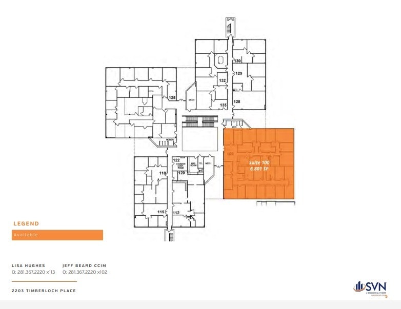 2203 Timberloch Pl, The Woodlands, TX for lease Floor Plan- Image 1 of 1