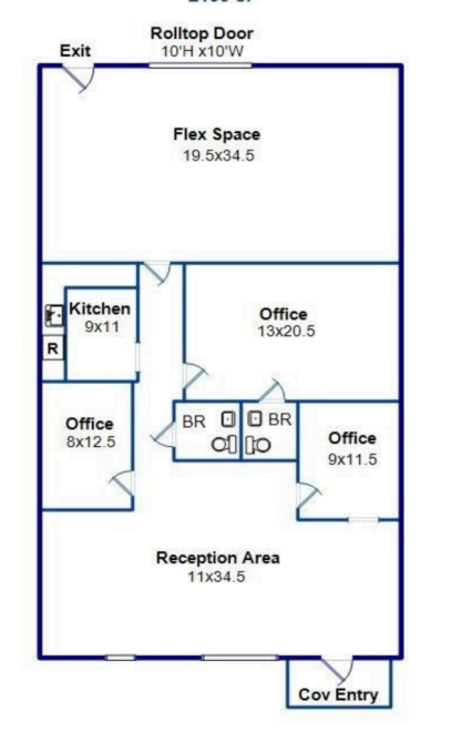 1235 Boone Hill Rd, Summerville, SC for lease Floor Plan- Image 1 of 1