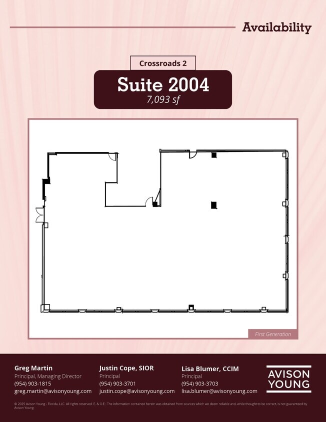 8201 Peters Rd, Plantation, FL for lease Floor Plan- Image 1 of 1