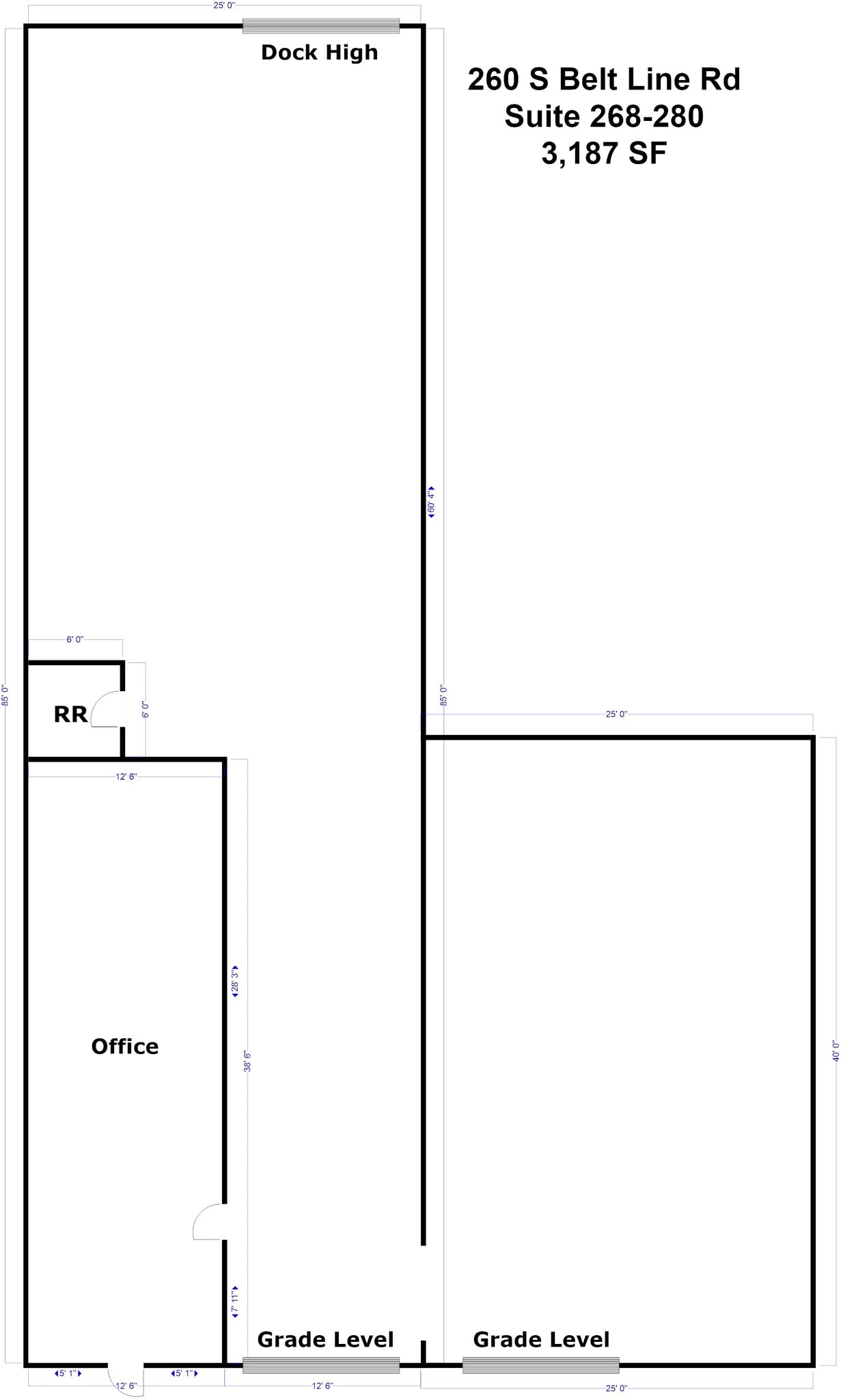 350 S Belt Line Rd, Irving, TX for lease Floor Plan- Image 1 of 5
