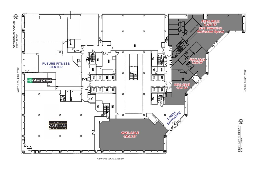 310 W Wisconsin Ave, Milwaukee, WI for lease Floor Plan- Image 1 of 1