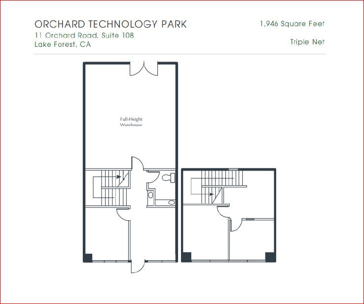 11 Orchard Rd, Lake Forest, CA for lease Floor Plan- Image 1 of 10