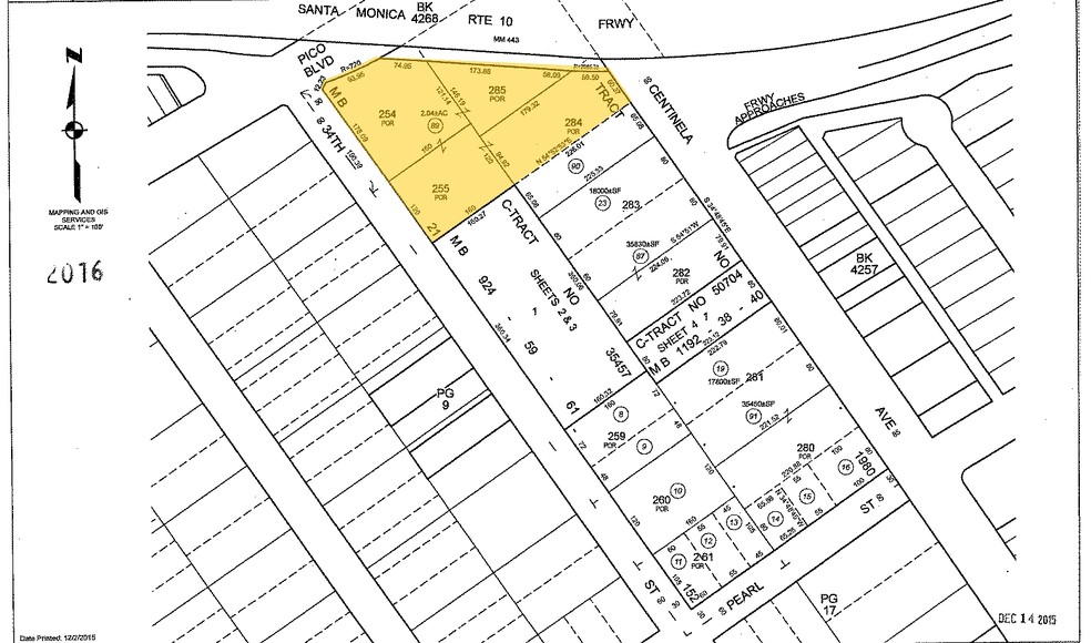 3402 Pico Blvd, Santa Monica, CA for lease - Plat Map - Image 2 of 6