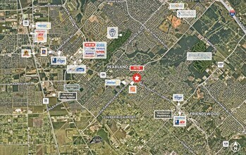 1509 Broadway St, Pearland, TX - aerial  map view - Image1