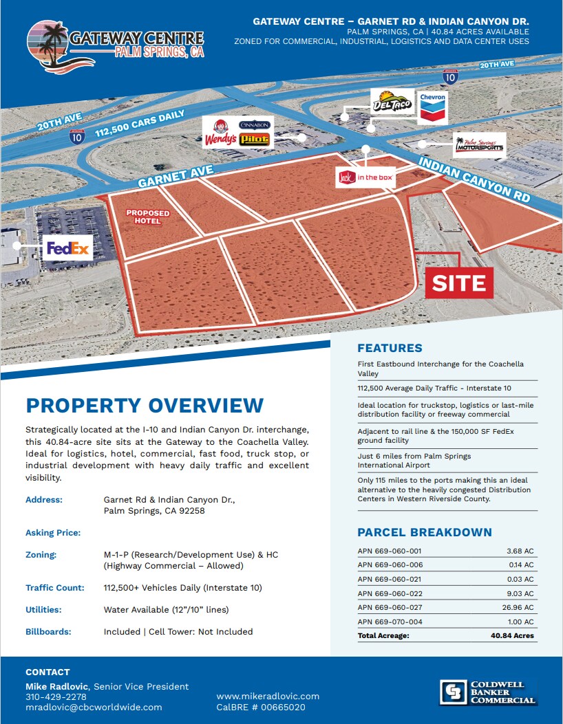 Indian Cyn, Palm Springs, CA for sale Site Plan- Image 1 of 3