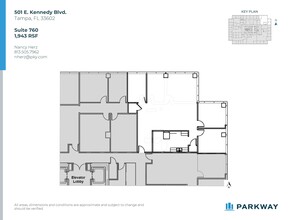 501 E Kennedy Blvd, Tampa, FL for lease Floor Plan- Image 1 of 3