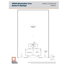 14944 Shoemaker Ave, Santa Fe Springs, CA for lease Floor Plan- Image 1 of 1