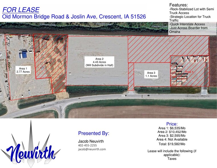 Old Mormon Bridge Road, Crescent, IA for lease - Building Photo - Image 1 of 7