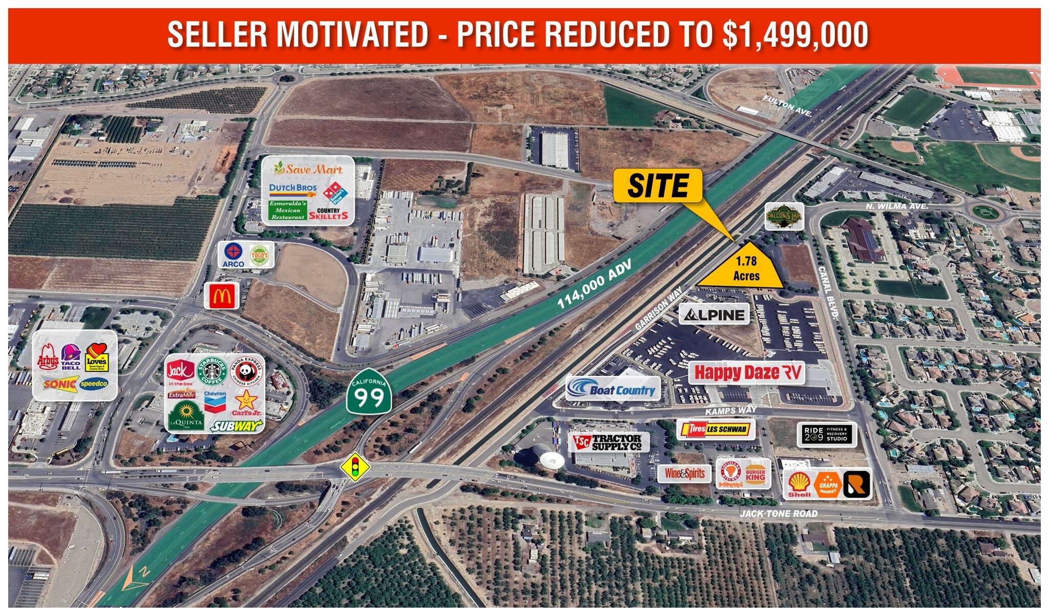 1430 Garrison Way, Ripon, CA for sale Aerial- Image 1 of 5