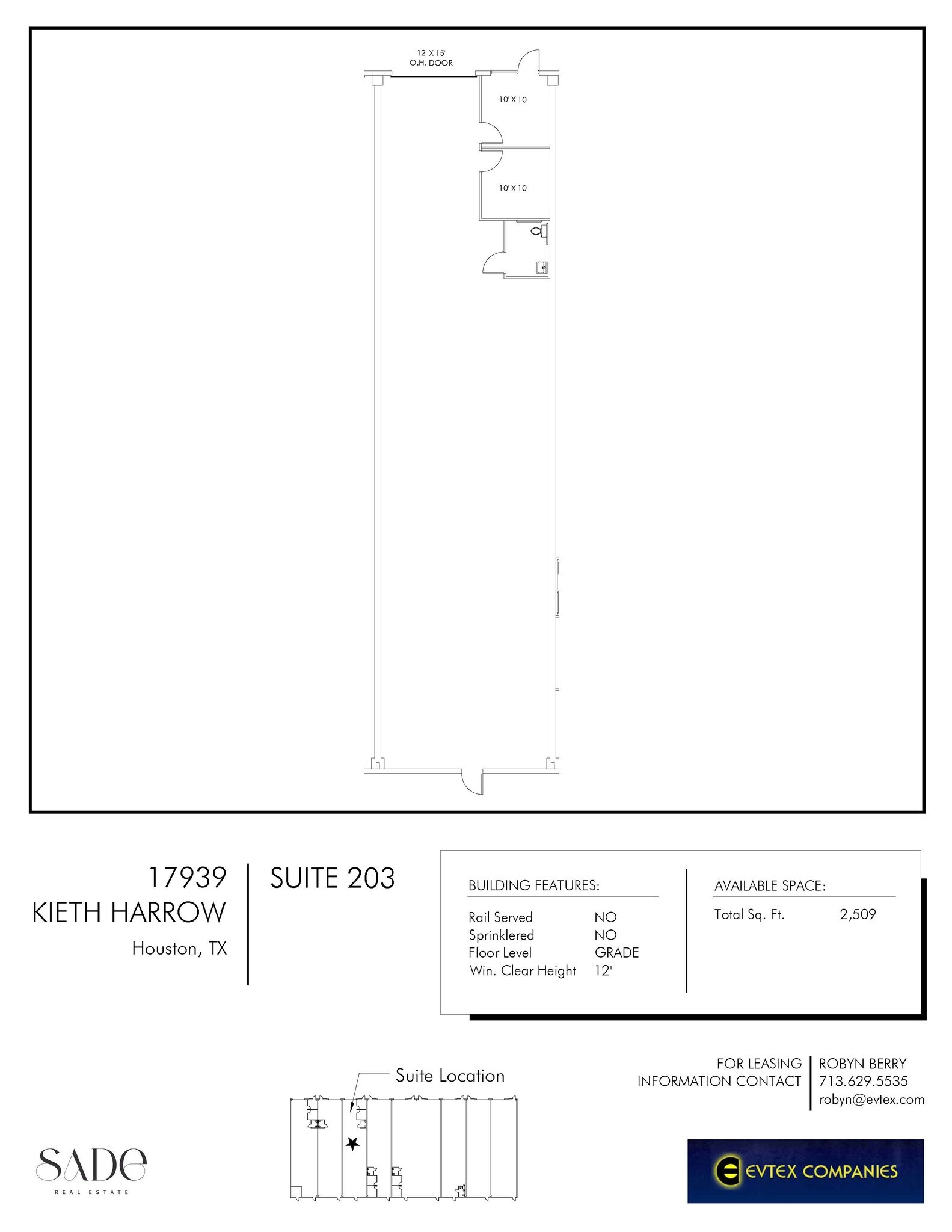 17939 Kieth Harrow Blvd, Houston, TX for lease Floor Plan- Image 1 of 1
