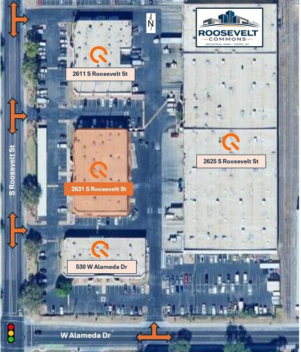 2625 S Roosevelt St, Tempe, AZ for lease Map- Image 1 of 1