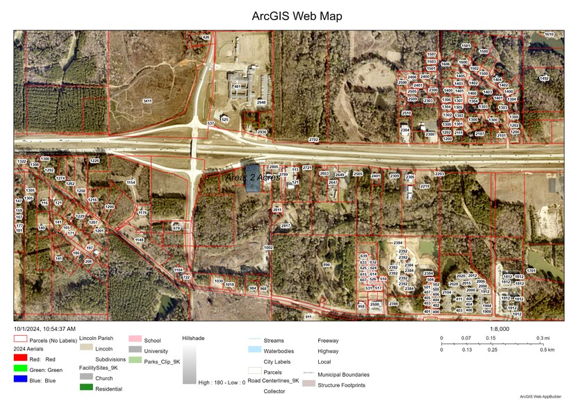 000 South Service Rd, Ruston, LA for sale - Site Plan - Image 2 of 2