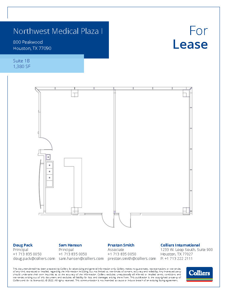 800 Peakwood Dr, Houston, TX for lease Floor Plan- Image 1 of 1